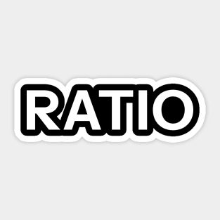 Ratio Sticker